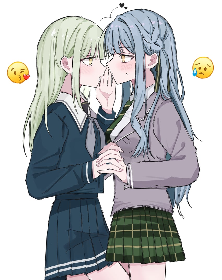 togawa sakiko and wakaba mutsumi (bang dream! and 1 more) drawn by inot17