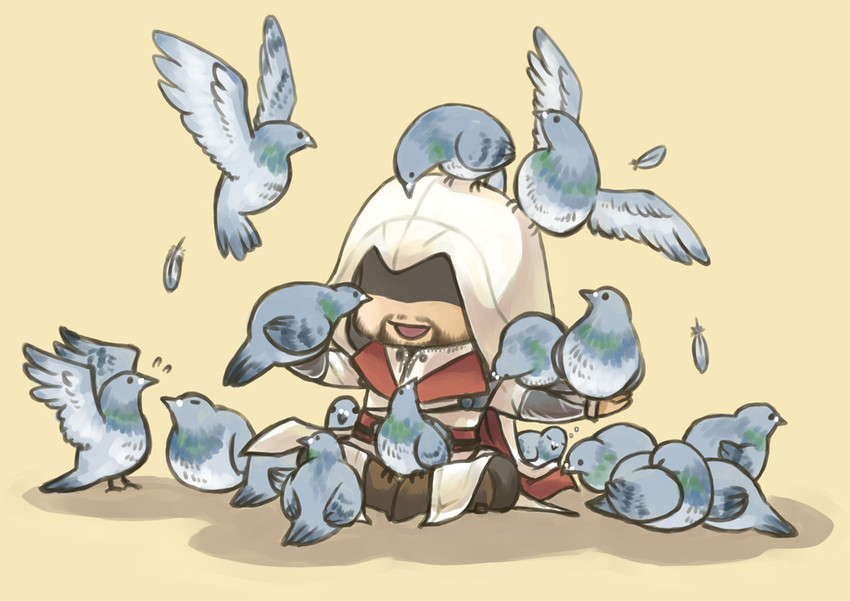 ezio auditore da firenze (assassin's creed and 2 more) drawn by tatsuri_(forest_penguin)