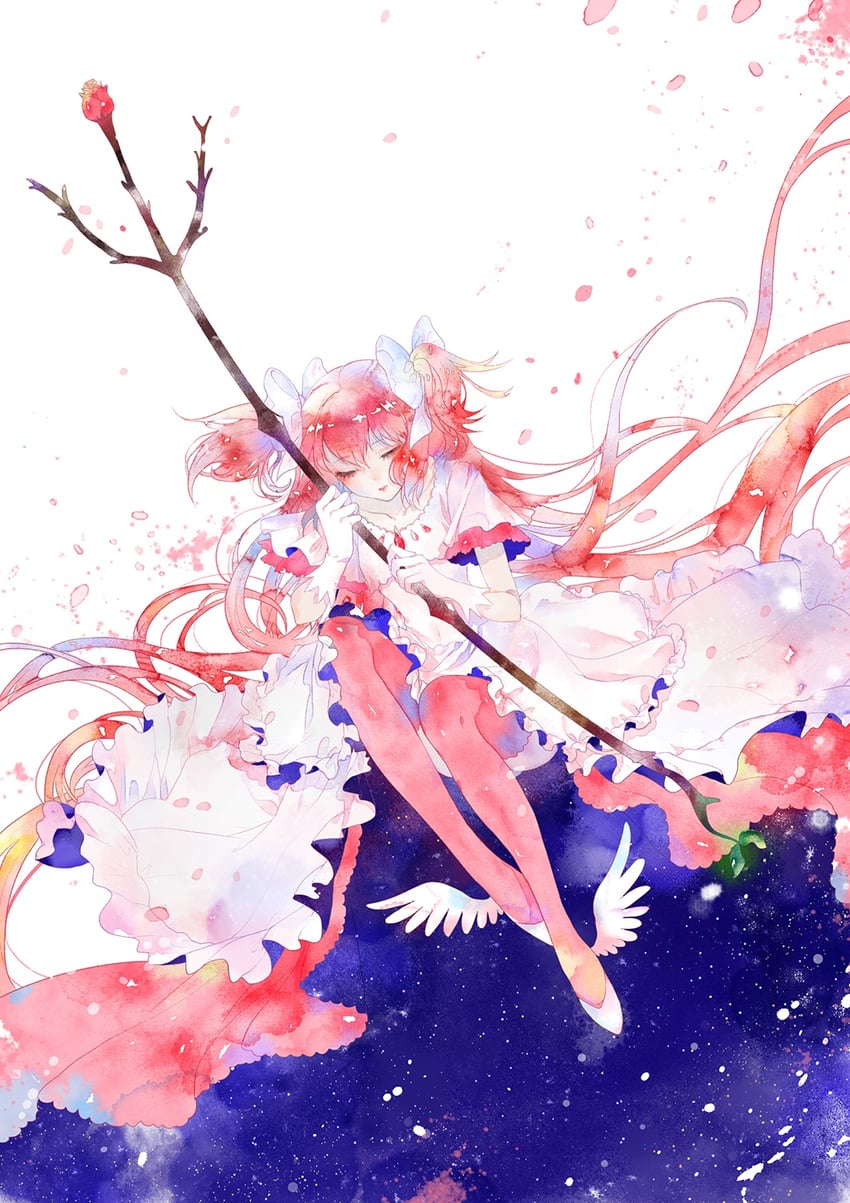 kaname madoka and ultimate madoka (mahou shoujo madoka magica) drawn by hei_yu