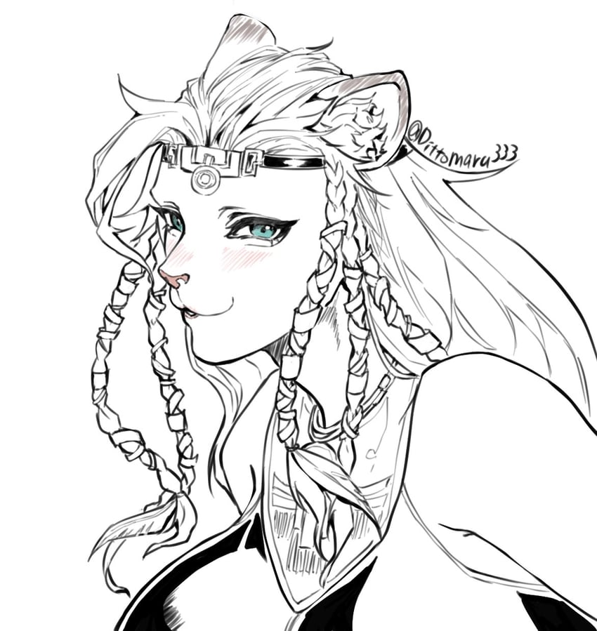 wuk lamat (final fantasy and 1 more) drawn by dittomaru333