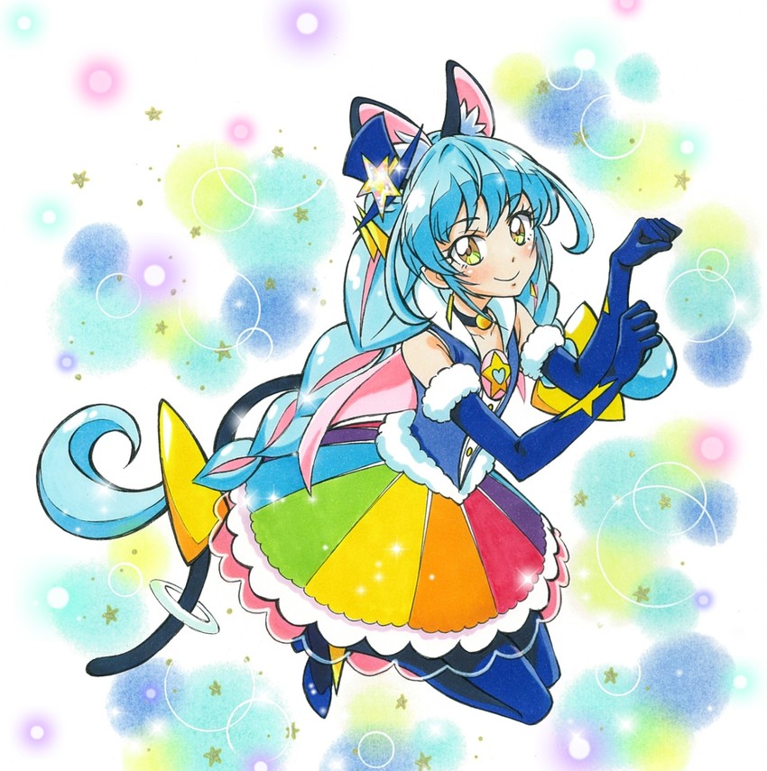 yuni and cure cosmo (precure and 1 more) drawn by alps_no_shoujo.
