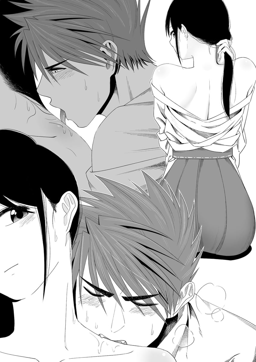 saniwa, female saniwa, and ookanehira (touken ranbu) drawn by irokawa_iku