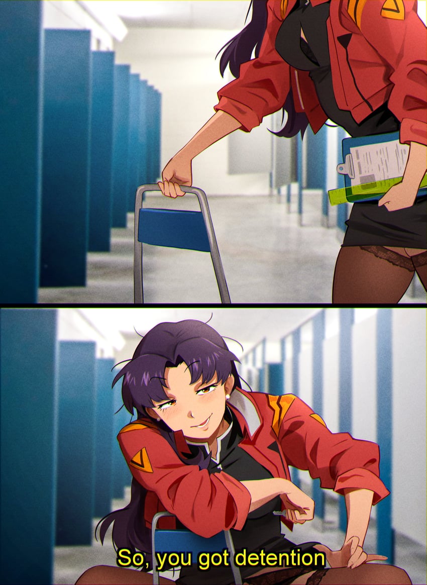 katsuragi misato (neon genesis evangelion and 4 more) drawn by khyle.
