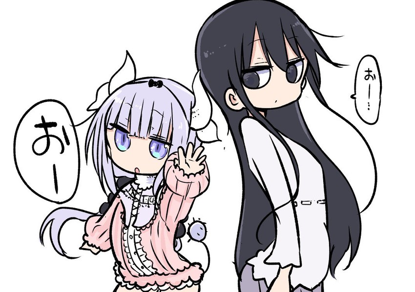 kanna kamui, naganawa maria, and negishi masako (kobayashi-san chi no maidragon and 1 more) drawn by cool-kyou_shinja