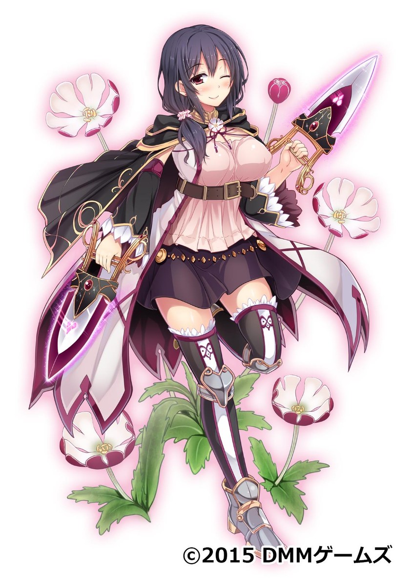 night phlox (flower knight girl and 1 more) drawn by utsurogi_akira