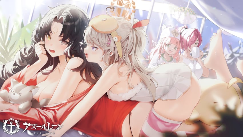 manjuu, trieste, roma, alfredo oriani, and pompeo magno (azur lane) drawn by gogoco