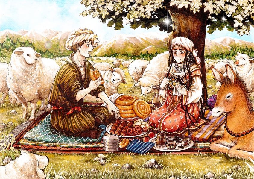 pariya and umar (otoyomegatari) drawn by narukoinu