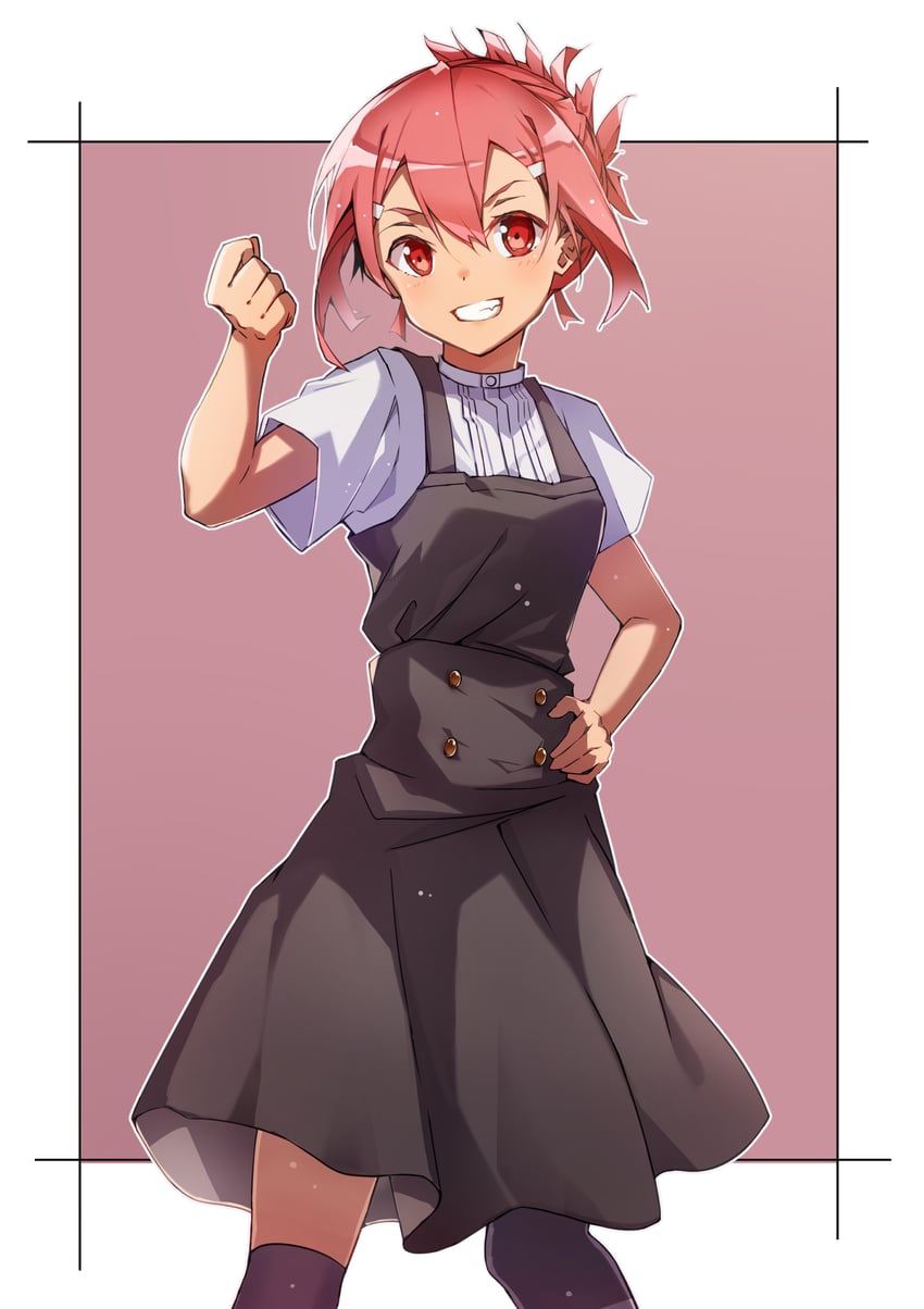 akamine yuuna (yuusha de aru and 2 more) drawn by azunyan