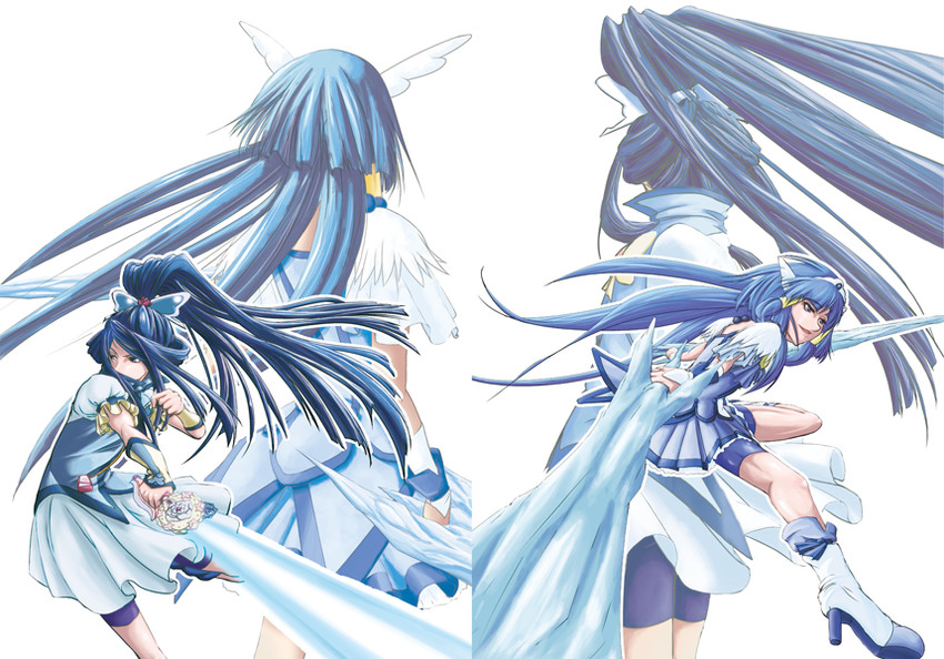 aoki reika, cure beauty, minazuki karen, and cure aqua (precure and 3 more) drawn by thana