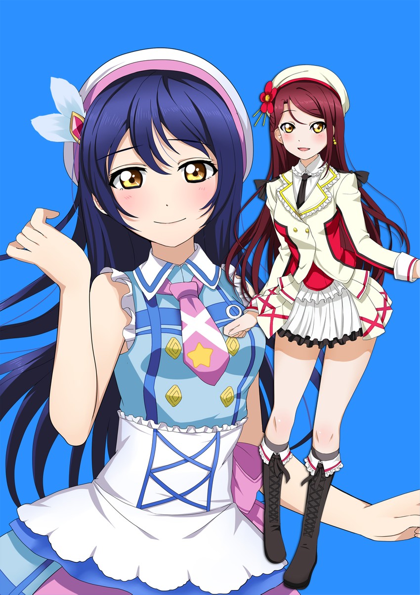 sonoda umi and sakurauchi riko (love live! and 2 more) drawn by greetload