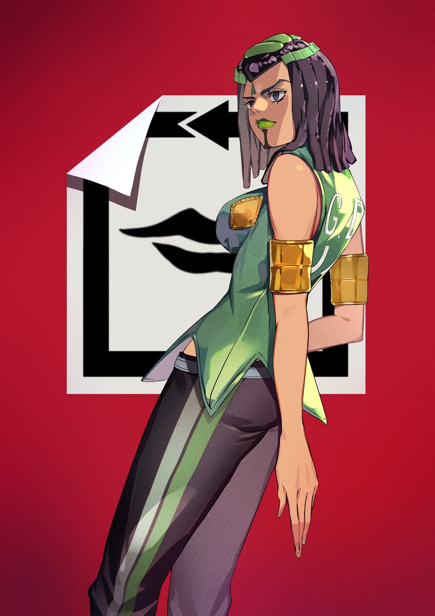 ermes costello (jojo no kimyou na bouken and 1 more) drawn by ibaraki_shun