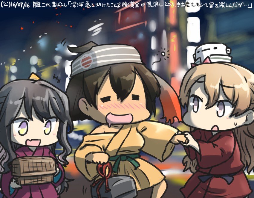 hiryuu, naganami, and zara (kantai collection) drawn by hamu_koutarou