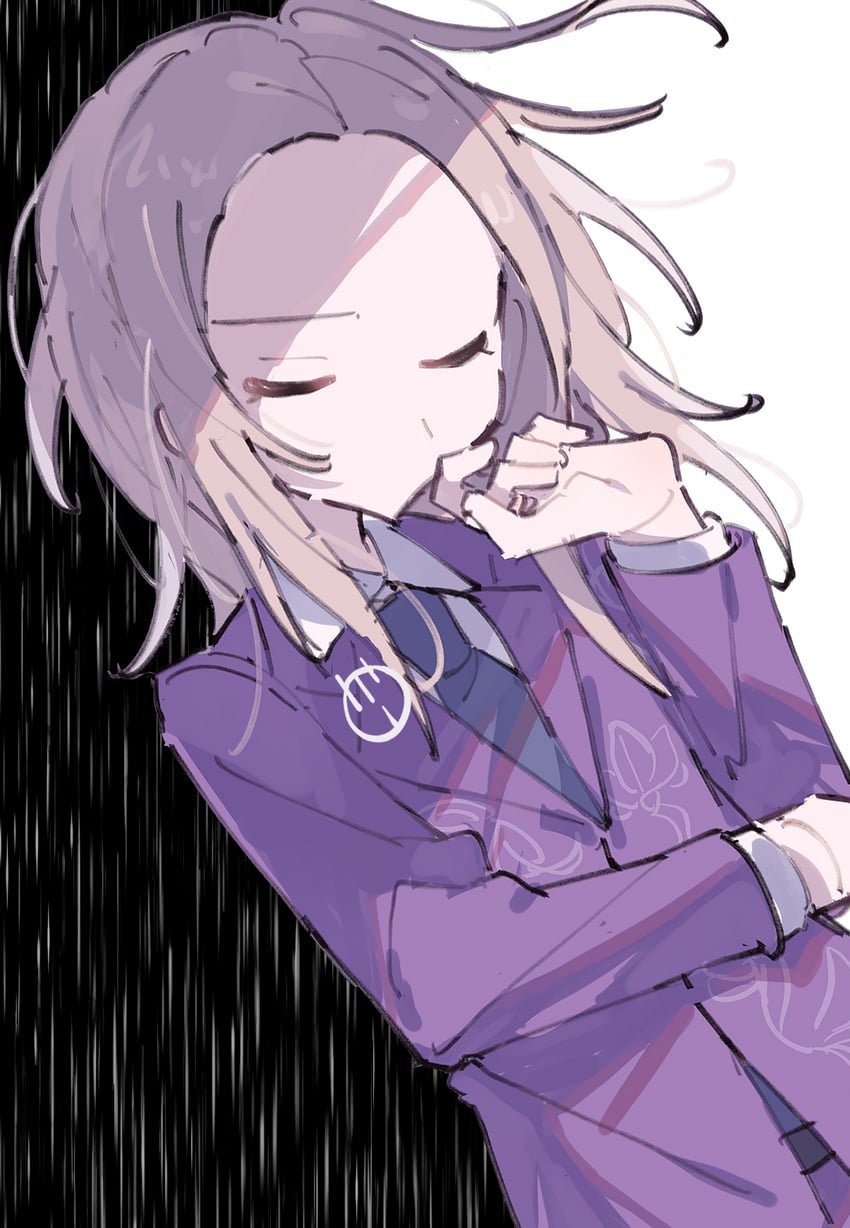 makoto kagutsuchi (master detective archives: rain code) drawn by hwr33m