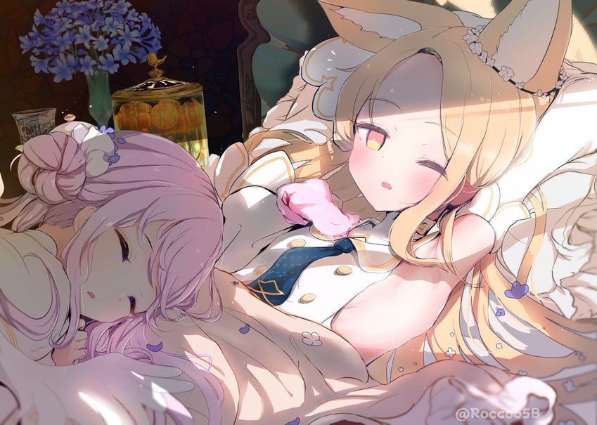 mika and seia (blue archive) drawn by sakurano_rocco