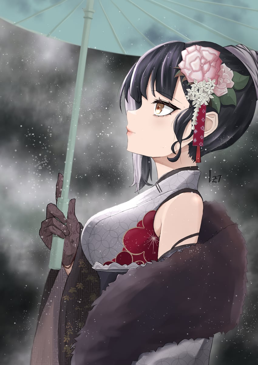 shiori novella (hololive and 1 more) drawn by lyska27