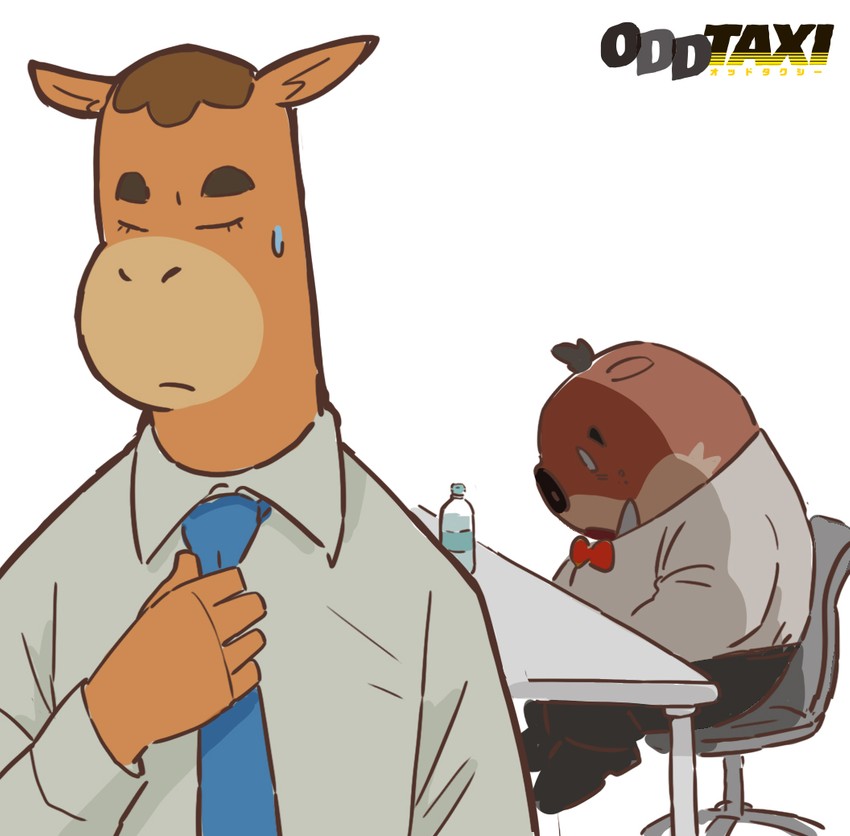baba atsuya and shibagaki kensuke (odd taxi) drawn by mugicaan1