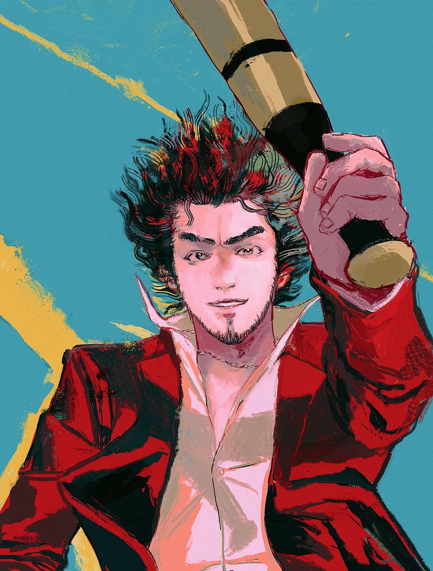 kasuga ichiban (ryuu ga gotoku and 1 more) drawn by sapgoon