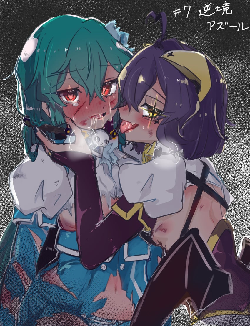 hiiragi utena, magia baiser, minakami sayo, and magia azure (mahou shoujo ni akogarete) drawn by anchobik0