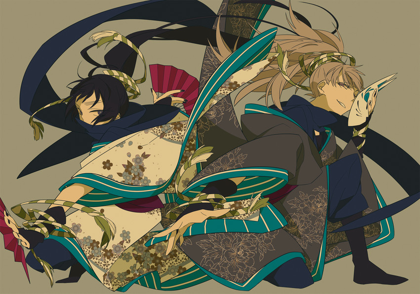 kukuchi heisuke and hachiya saburou (rakudai ninja rantarou) drawn by mochizuki_kei