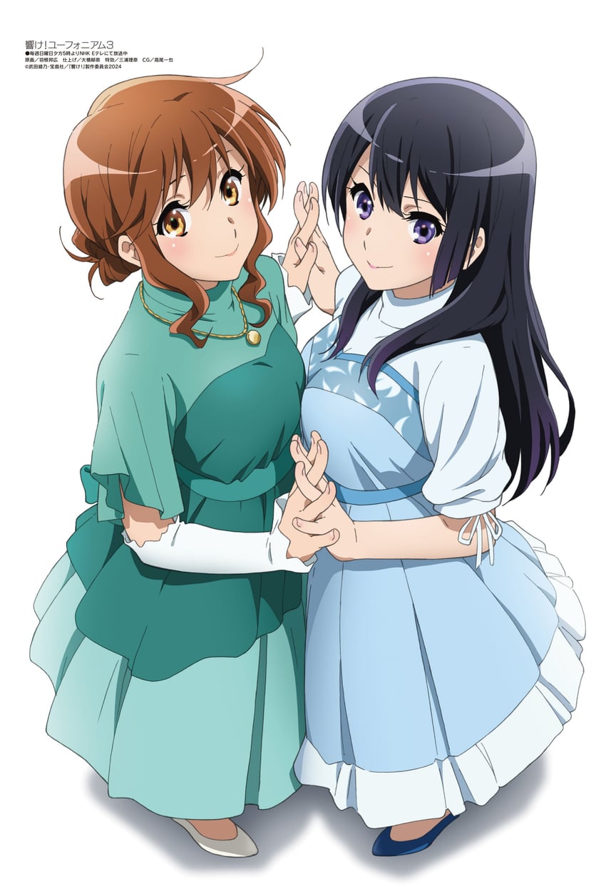 oumae kumiko and kousaka reina (hibike! euphonium) drawn by hane_kunihiro