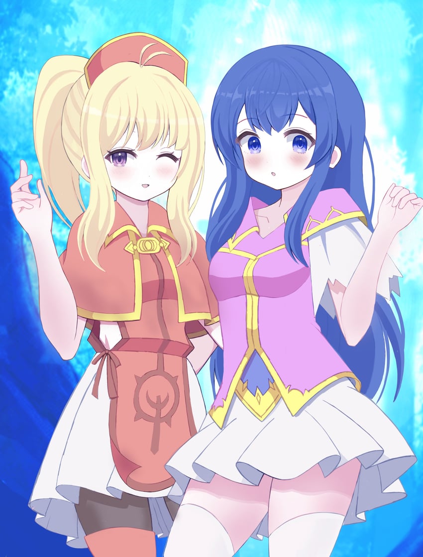 lilina and clarine (fire emblem and 1 more) drawn by mikoko1