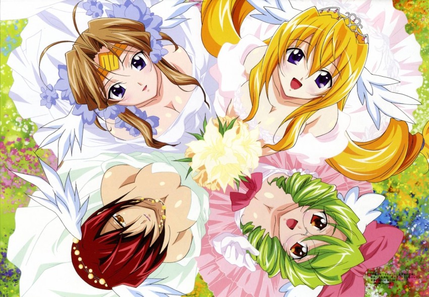 valkyrie, pharm, nesty, and inarba (megami magazine and 1 more) drawn by ooshima_miwa