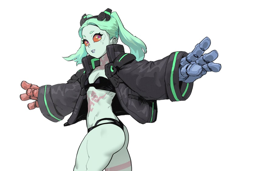 rebecca (cyberpunk and 1 more) drawn by ming_liu