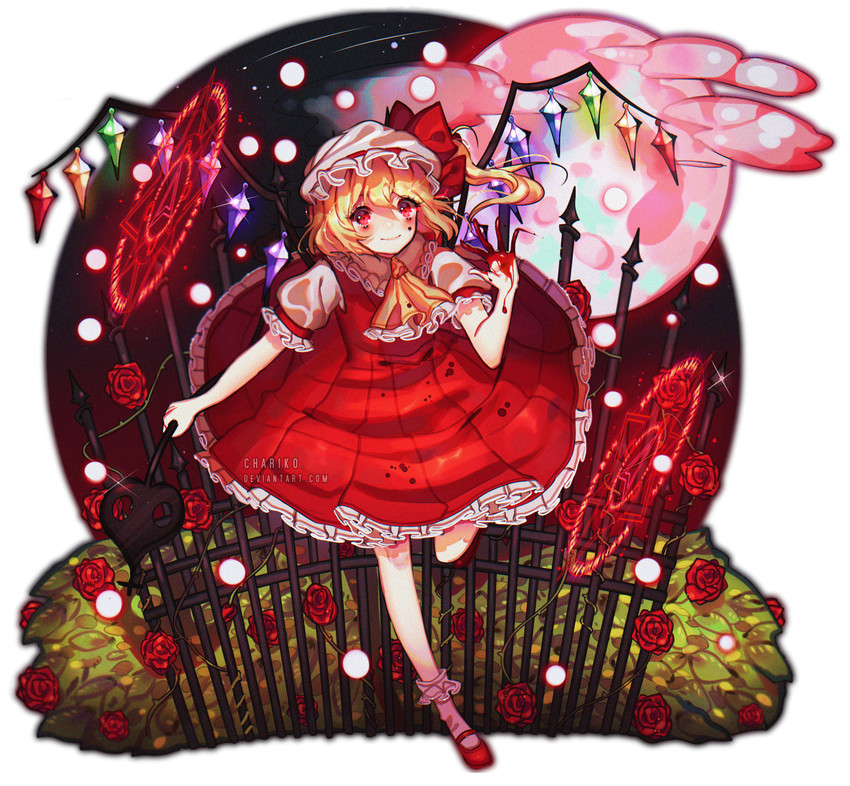 flandre scarlet (touhou) drawn by chariko