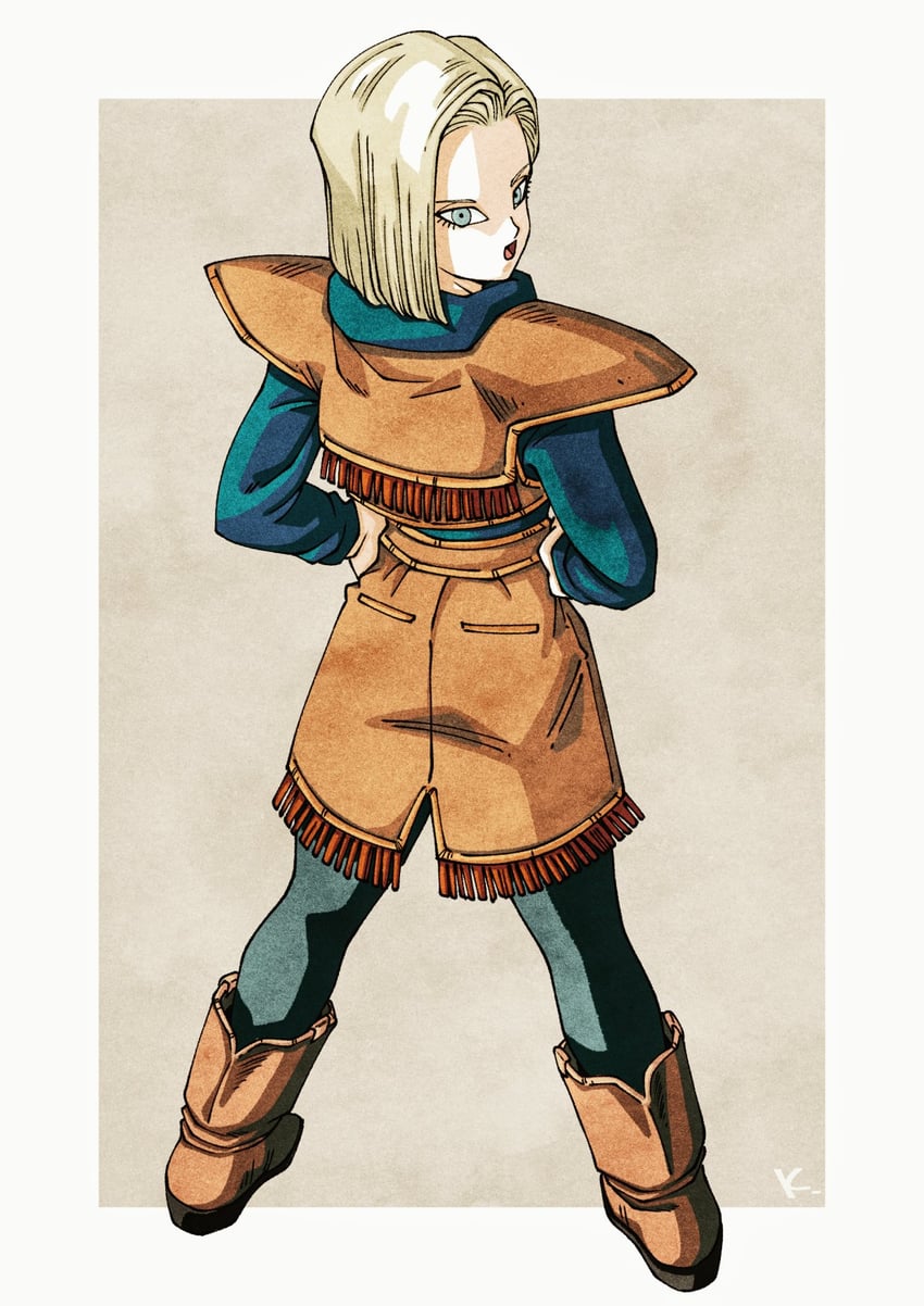 android 18 (dragon ball and 1 more) drawn by kakeru_(dbskakeru)