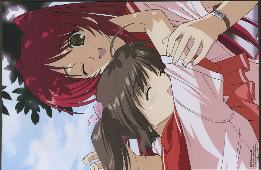 kousaka tamaki and yuzuhara konomi (to heart and 2 more) drawn by katsura_ken'ichirou