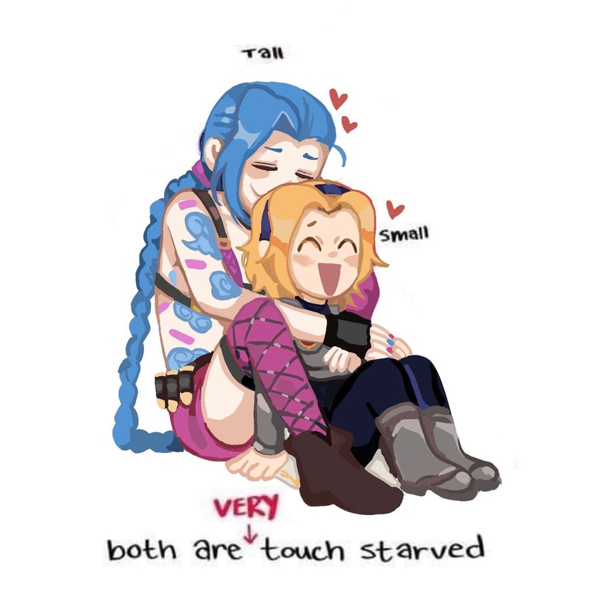 jinx and lux (league of legends and 1 more) drawn by kid_sppinarl