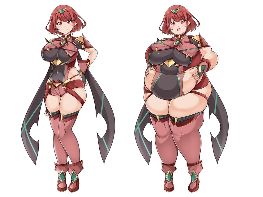 pyra (xenoblade chronicles and 1 more) drawn by kurokaze_no_sora