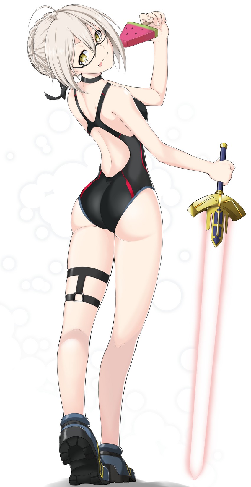artoria pendragon and mysterious heroine x alter (fate and 1 more) drawn by kamitsuki_jack