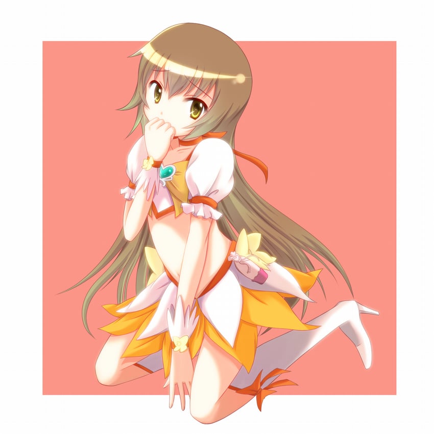 myoudouin itsuki and cure sunshine (precure and 1 more) drawn by katoyuu