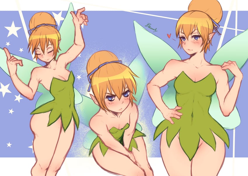 tinker bell (walt disney's peter pan) drawn by bawdy_art
