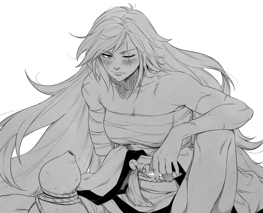 baiken (guilty gear and 2 more) drawn by irene_koh