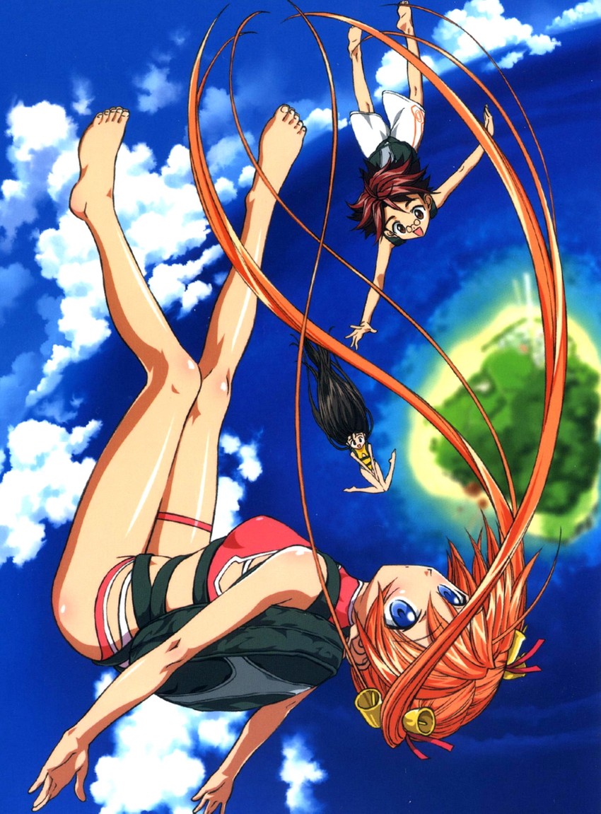 kagurazaka asuna, konoe konoka, and negi springfield (mahou sensei negima!) drawn by akamatsu_ken