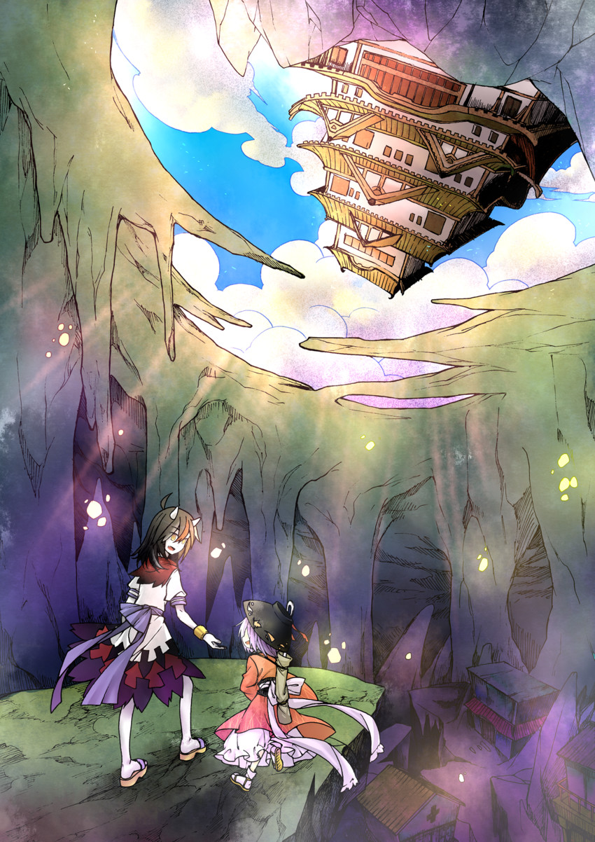 kijin seija and sukuna shinmyoumaru (touhou) drawn by beichen_xiaobei