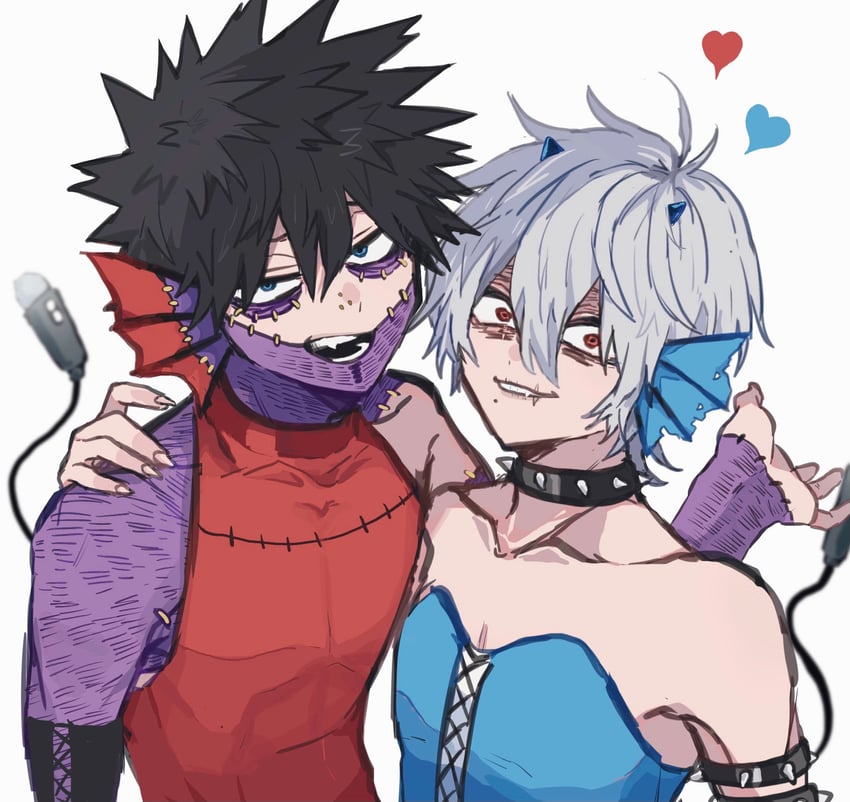 dabi and shigaraki tomura (boku no hero academia) drawn by ametaro_(ixxxzu)