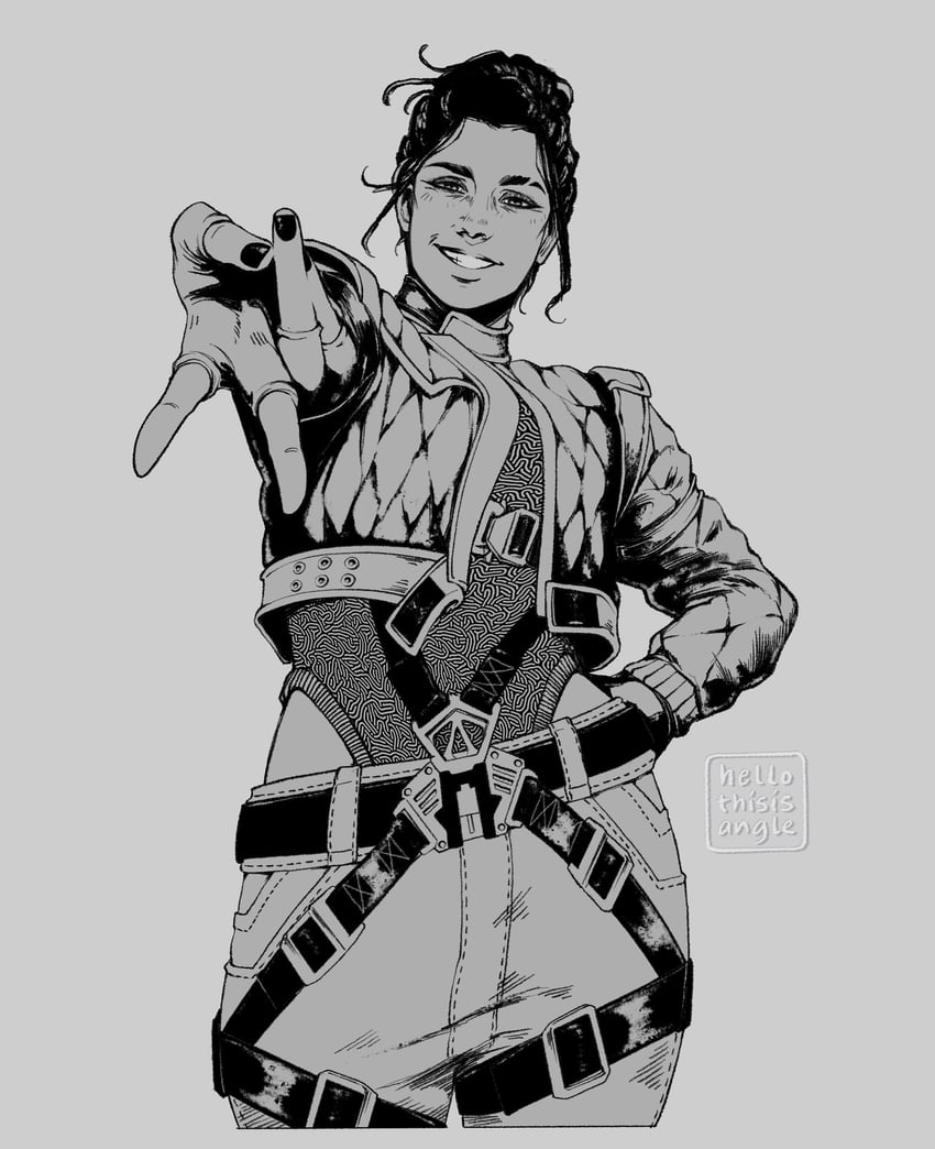 panam palmer (cyberpunk and 1 more) drawn by heythisisangle