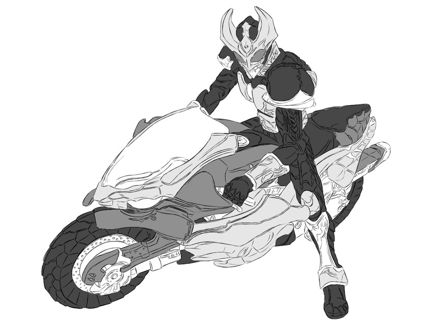 kamen rider agito and machine tornador (kamen rider and 1 more) drawn by takayoshi_(kamenn)