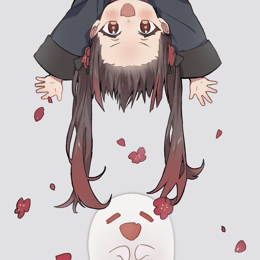 hu tao and boo tao (genshin impact) drawn by hoshiyui_tsukino
