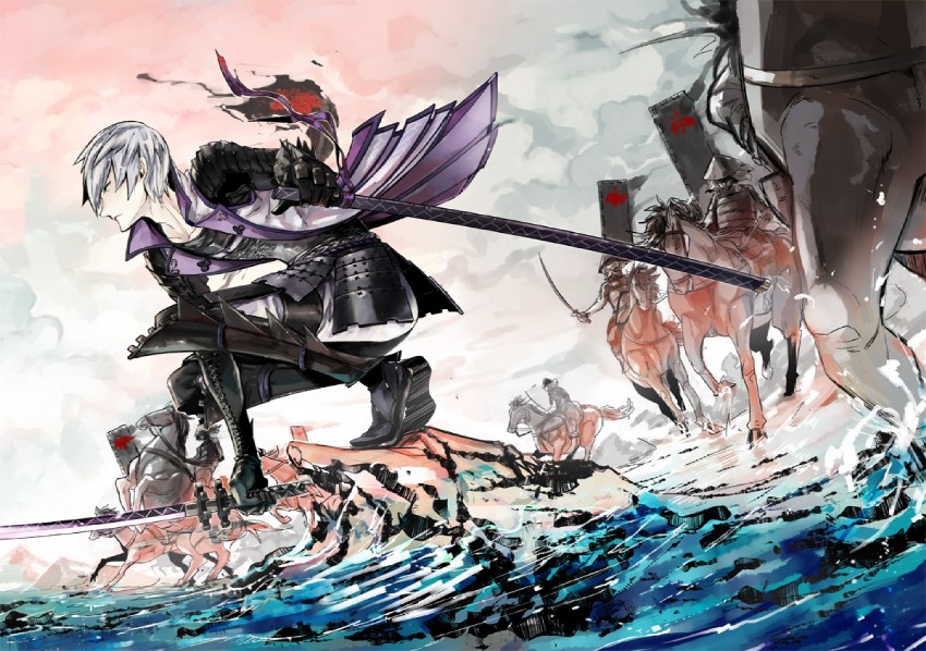 ishida mitsunari (sengoku basara and 1 more) drawn by ocha_(oteaaa)
