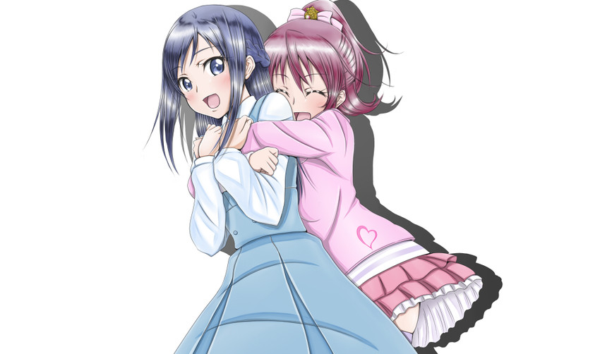 hishikawa rikka and aida mana (precure and 1 more) drawn by roaru_(gyuren)
