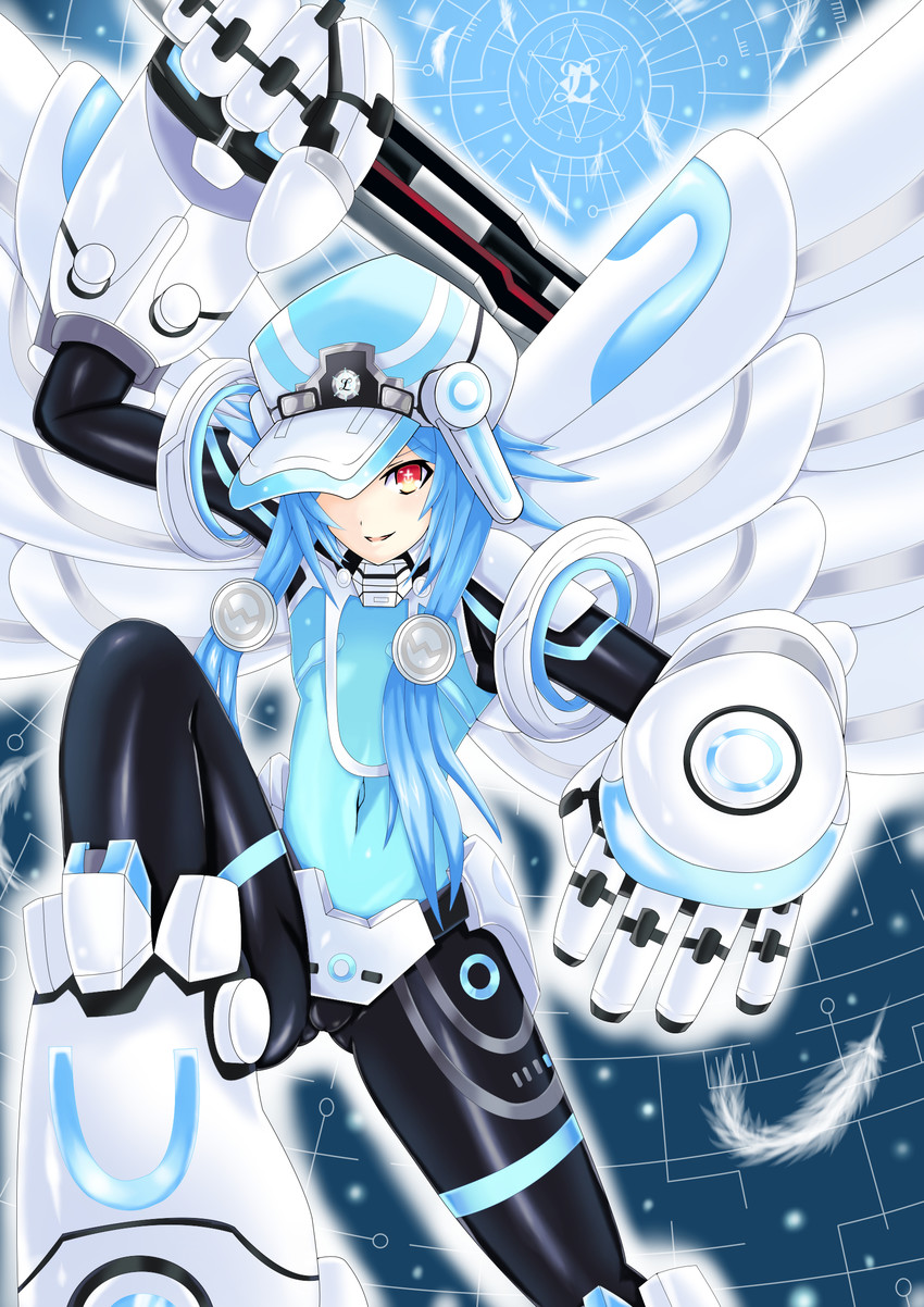 white heart and next white (neptune and 1 more) drawn by honke_ganso