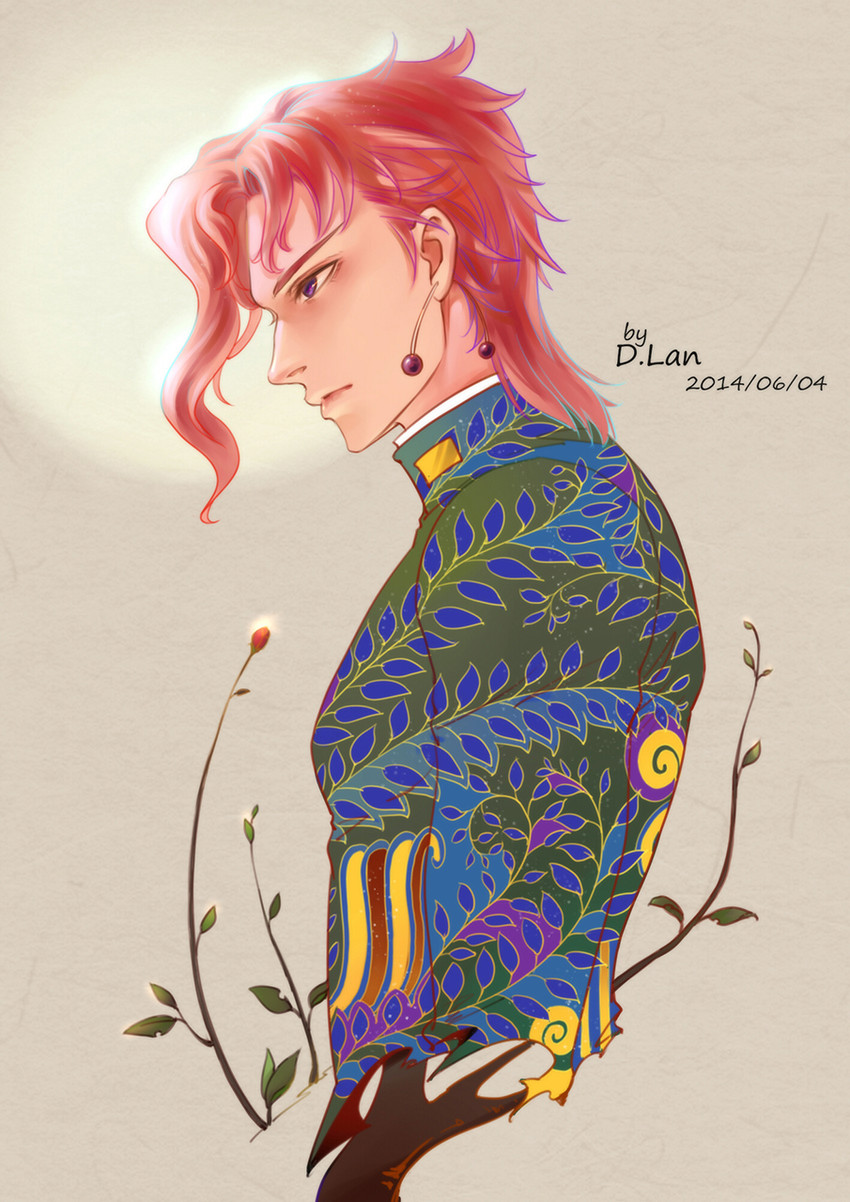 kakyoin noriaki (jojo no kimyou na bouken and 1 more) drawn by dlan2