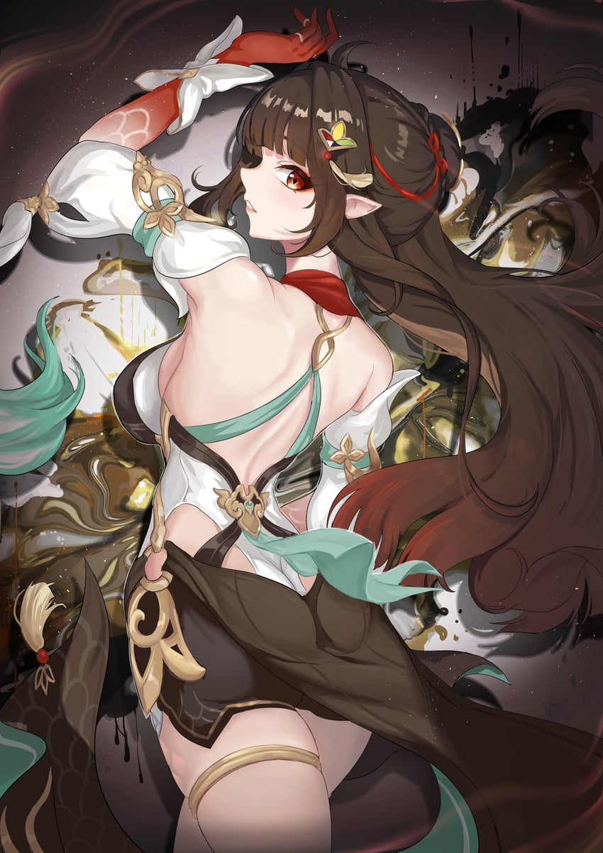 lingsha (honkai and 1 more) drawn by redfield09