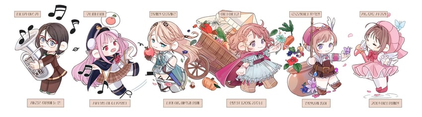 kinomoto sakura, tanaka asuka, rorolina frixell, elaine auclair, kunimi tama, and 1 more (atelier and 6 more) drawn by jaeyeon_1