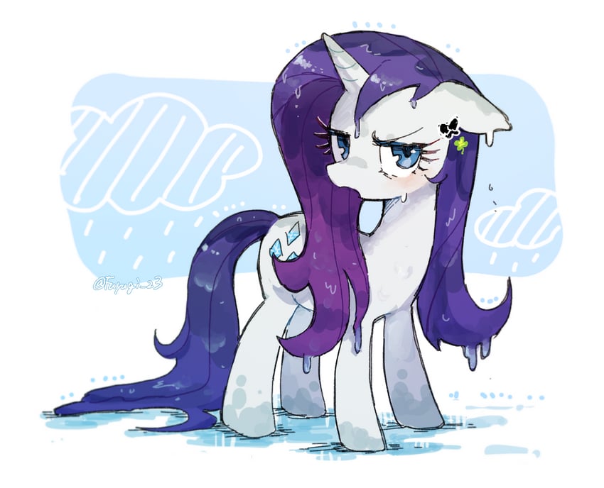 rarity (my little pony and 1 more) drawn by nendo23