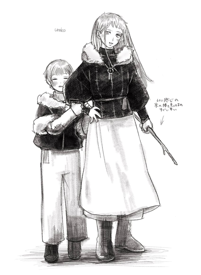 falin touden and laios touden (dungeon meshi) drawn by urako_(iamurako)